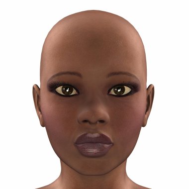 Afrikalı kadın yüzü
