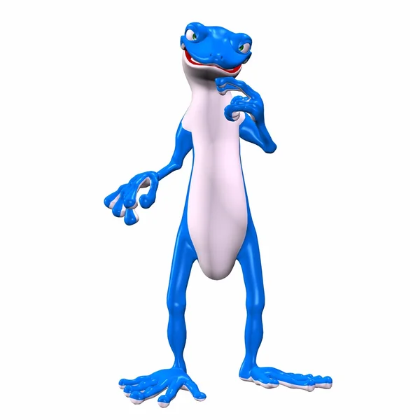 Gecko maléfique bleu — Photo