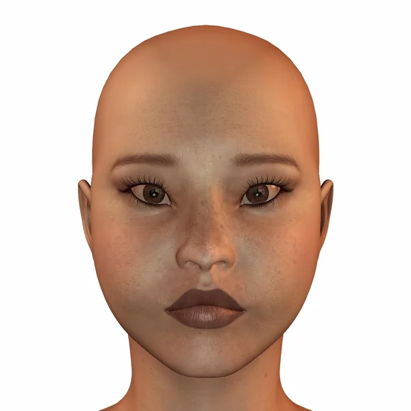 Asiatisches weibliches Gesicht — Stockfoto