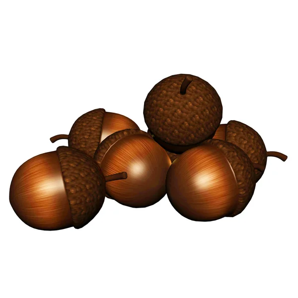 Бурые орехи — стоковое фото