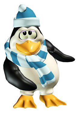 Shy Male Penguin clipart