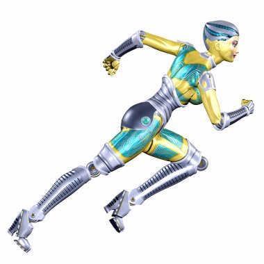 Female Robot clipart