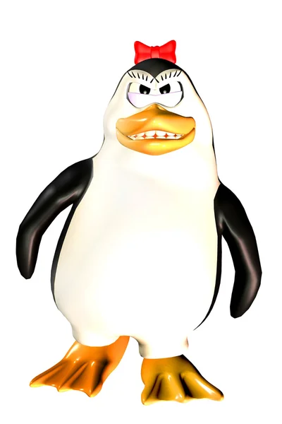 Pingüino hembra enojado — Foto de Stock
