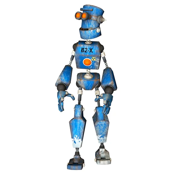 青いロボット — ストック写真