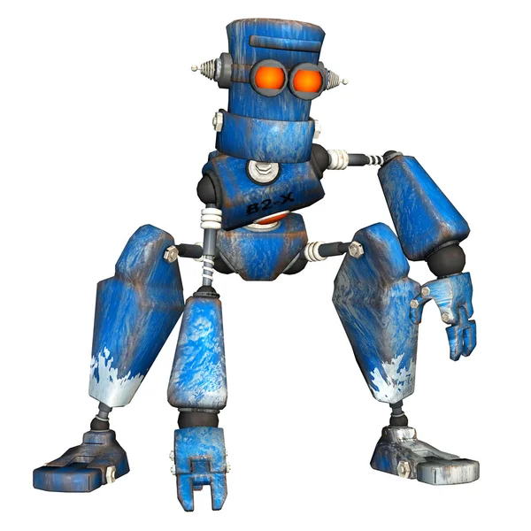 Blauwe robot — Stockfoto
