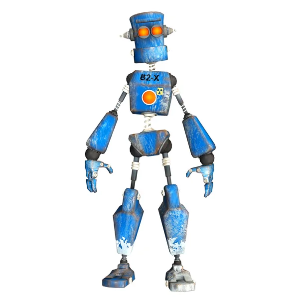 Blauwe robot — Stockfoto