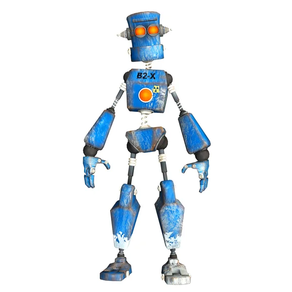 Mavi robot — Stok fotoğraf