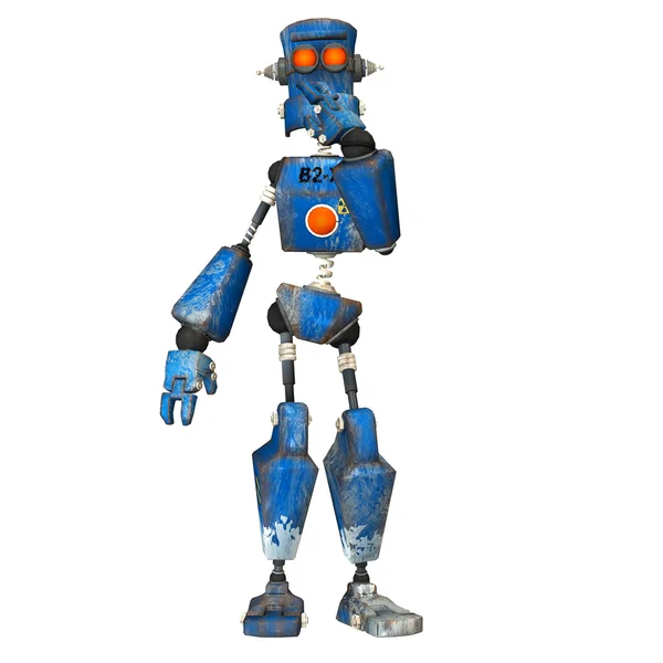 Robot blu — Foto Stock