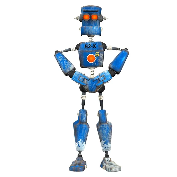 Mavi robot — Stok fotoğraf
