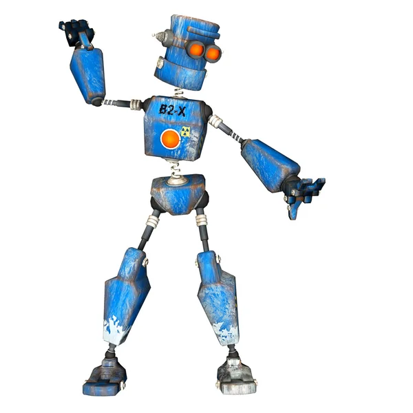 Kék robot — Stock Fotó