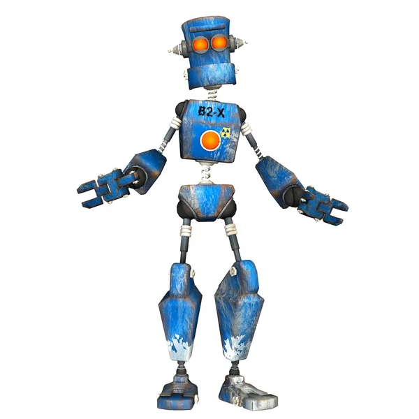 블루 로봇 — 스톡 사진