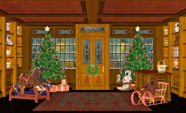 Christmas Scene clipart