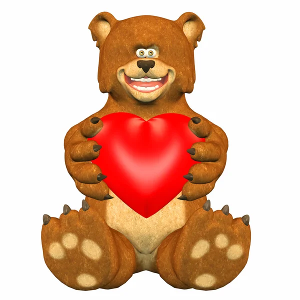 Медведь в любви — стоковое фото