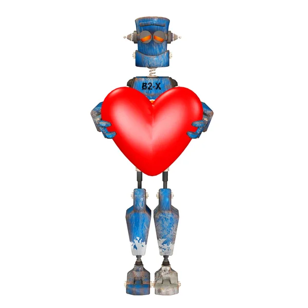사랑에 있는 로봇 — 스톡 사진