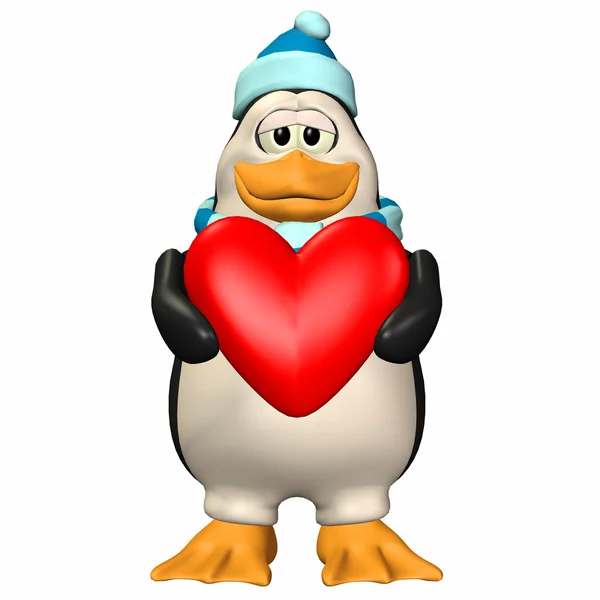 Mężczyzna pingwina w miłości — Zdjęcie stockowe