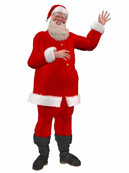 Vifta med jultomten — Stockfoto