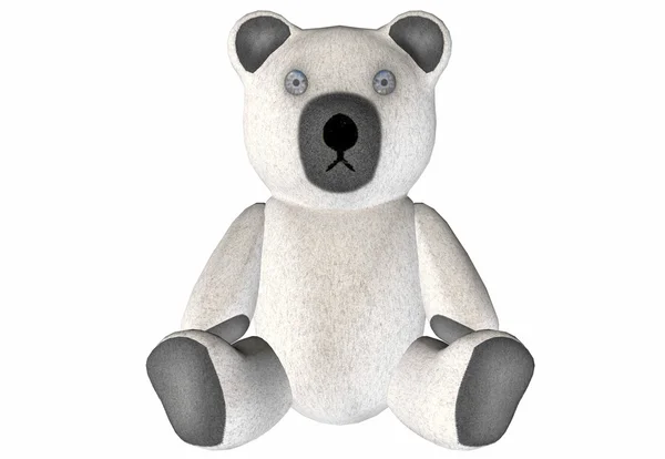 White Teddy Bear — Stock Photo, Image