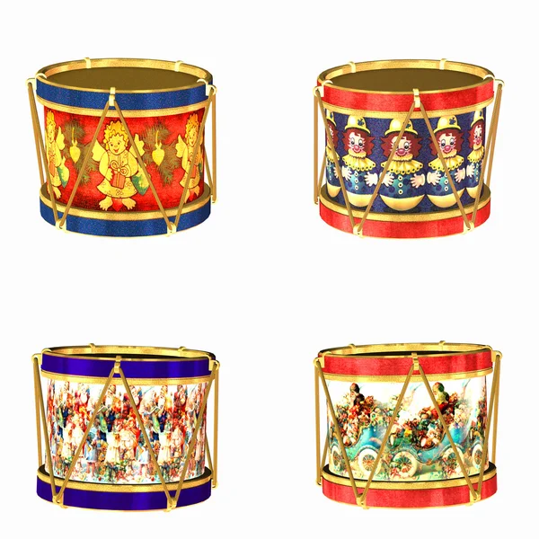 Four Drums — Stock Photo, Image