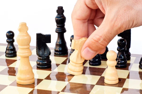 Šachová šachová deska — Stock fotografie