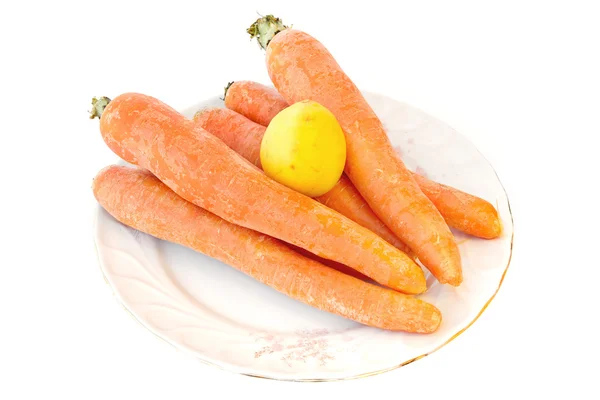 stock image Carrots with a lemon