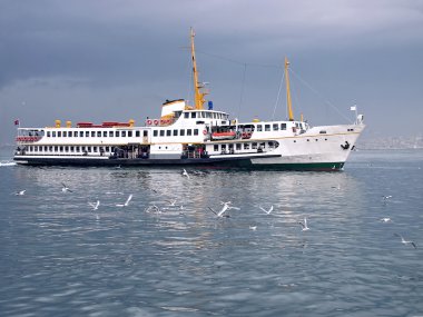 Istanbul ferry clipart