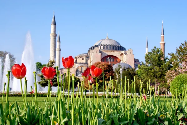 Hagia Sophia på våren — Stockfoto