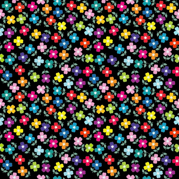 Seamless background with colored flowers — Stock Photo, Image