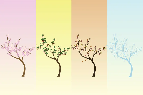 Mevsimlik arka plan ağaç ile — Stok fotoğraf
