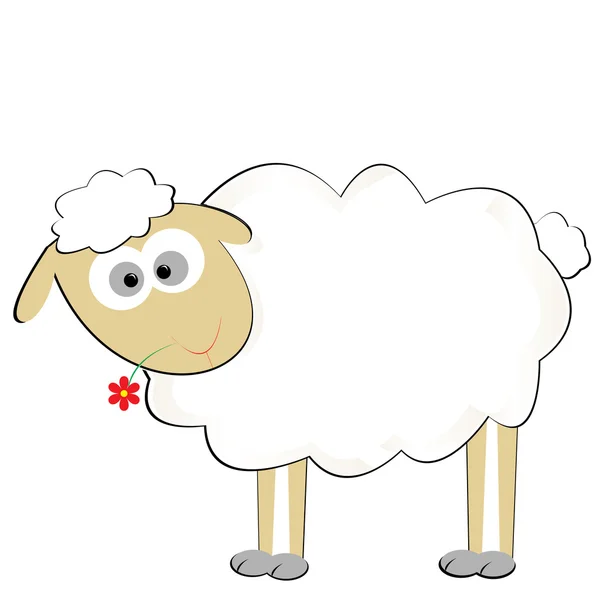 可爱 sylized 羊 — 图库照片