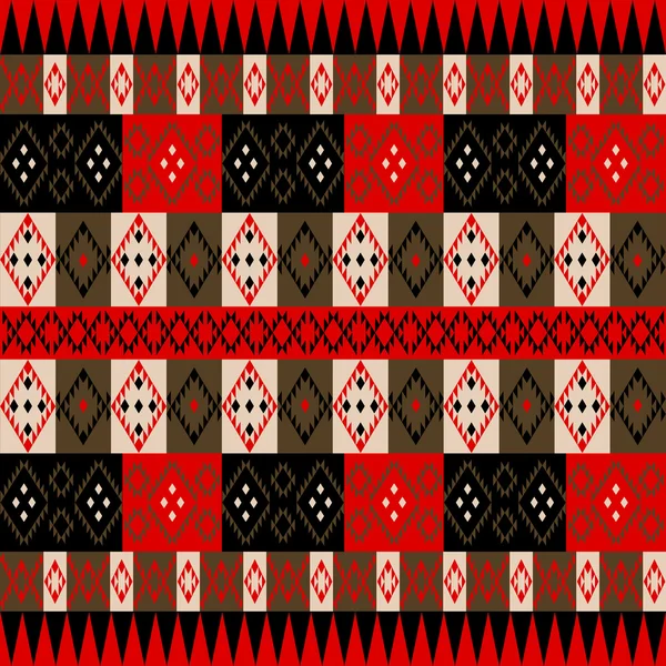 Ethnisch rote Textur — Stockvektor