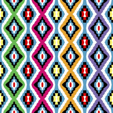 Colored ethnic texture clipart