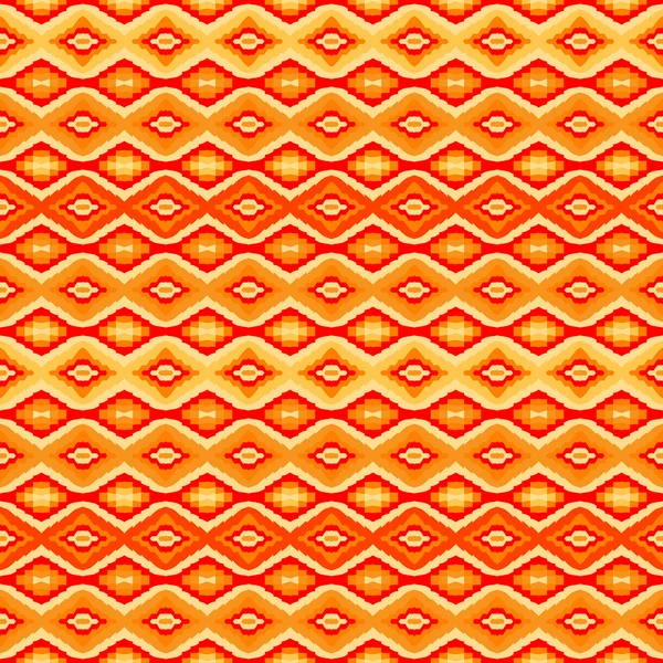 Geometrik motifli turuncu seamless modeli — Stok Vektör