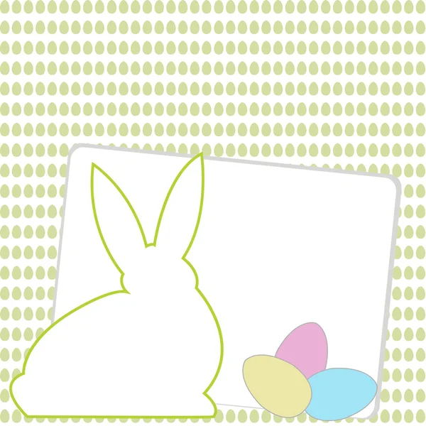 Bonne carte de Pâques avec chambre pour le texte — Image vectorielle