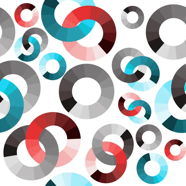 色のついた円の抽象的な背景 — ストックベクタ
