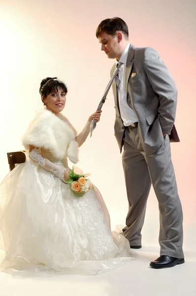 Bruidegom en de bruid — Stockfoto