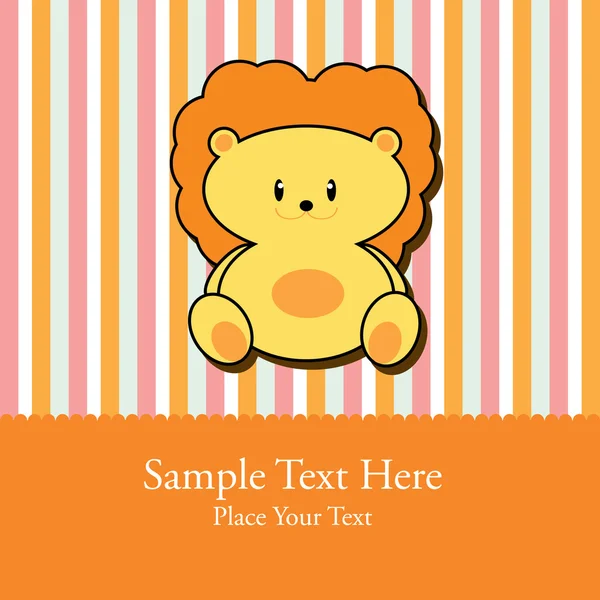 Greeting Card for baby Stock Vector