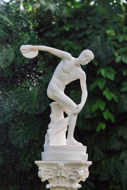 Discobolus sculpture clipart