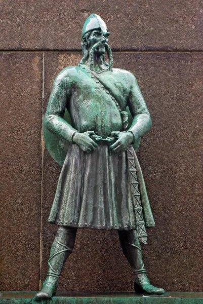 Статуя викинга Олафа — стоковое фото