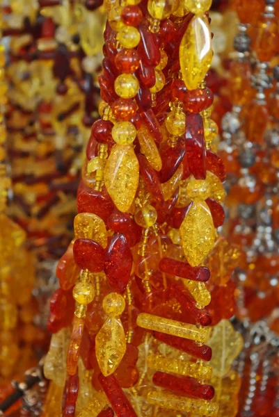 Un sacco di perline colorate da diversi minerali — Foto Stock