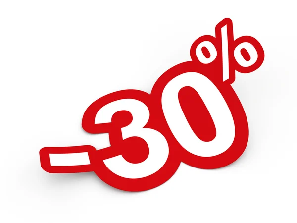 Percent sticker — Stock Photo, Image