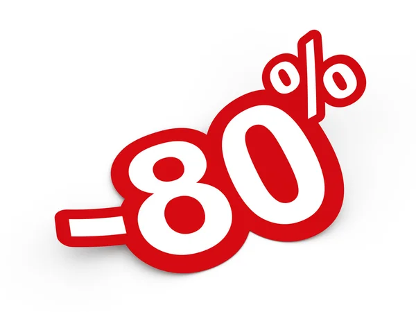 Porcentaje de pegatina — Foto de Stock
