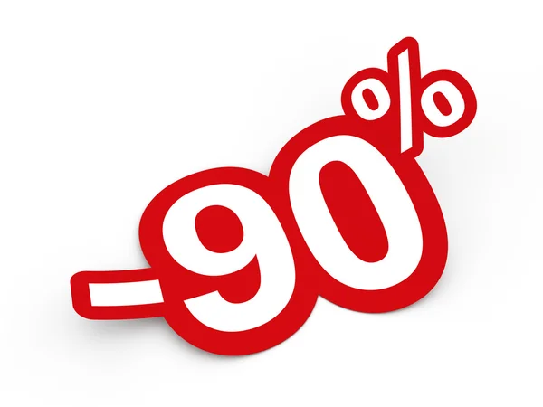 Porcentaje de pegatina —  Fotos de Stock