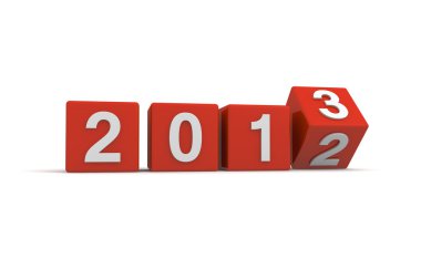 Yeni yıl 2013 3d render