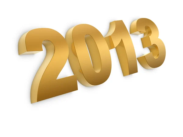 Nuevo año 2013 3d render — Foto de Stock