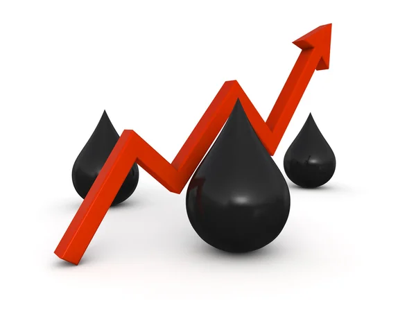 Aumento del precio de la gasolina — Foto de Stock