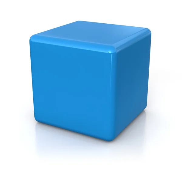 Cubo 3d renderização ilustração — Fotografia de Stock