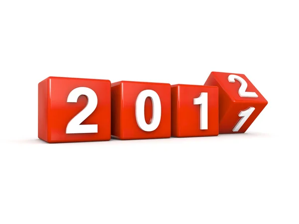 Nuevo año 2012 3d — Foto de Stock