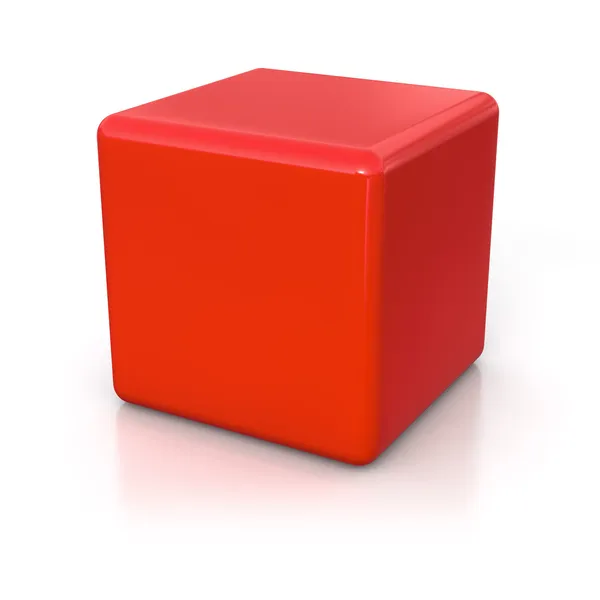 Cubo 3d renderização ilustração — Fotografia de Stock