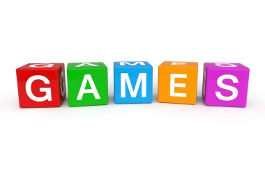 Games cubes clipart