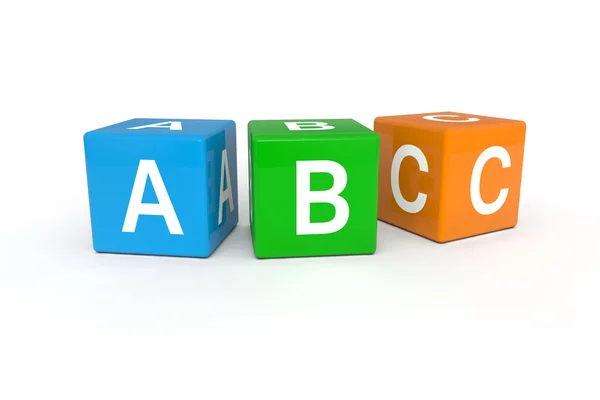 ABC Cubes — Zdjęcie stockowe